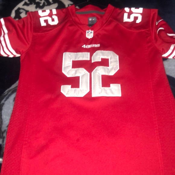 I’m selling a jersey the size is XL color is red the team is fortyniners - Picture 1 of 4